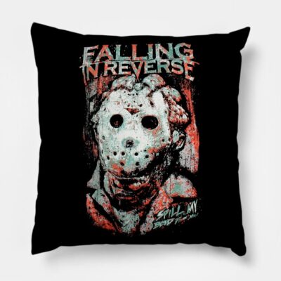 Facemask Falling In Reverse Gift For Fans And Love Throw Pillow Official Falling In Reverse Merch