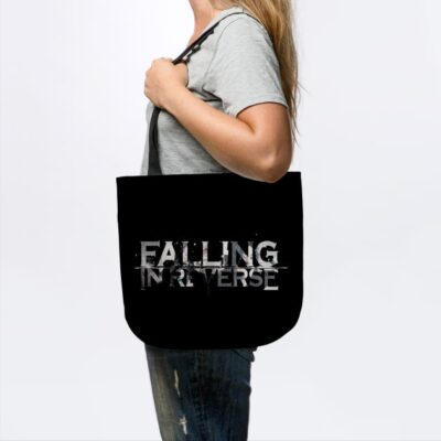 Falling In Reverse Tour Text White Black Shirt Gif Tote Official Falling In Reverse Merch