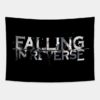 Falling In Reverse Tour Text White Black Shirt Gif Tapestry Official Falling In Reverse Merch