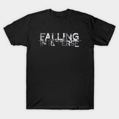 Falling In Reverse Tour Text White Black Shirt Gif T-Shirt Official Falling In Reverse Merch