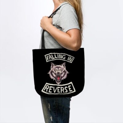 Wolf Scare Retro Vintage Falling In Reverse Tour T Tote Official Falling In Reverse Merch