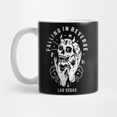 Skull Lasvegas Vintage Falling In Reverse Tour Bla Mug Official Falling In Reverse Merch