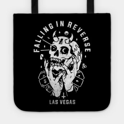 Skull Lasvegas Vintage Falling In Reverse Tour Bla Tote Official Falling In Reverse Merch