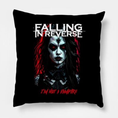 Falling In Reverse Im Not A Vampire Throw Pillow Official Falling In Reverse Merch