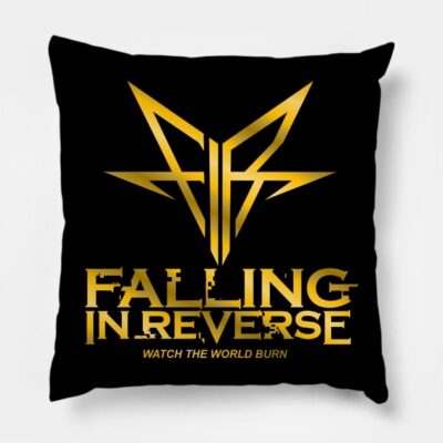 Watch The World Burn By Falling In Reverse Throw Pillow Official Falling In Reverse Merch