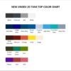 tank top color chart - Falling In Reverse Shop