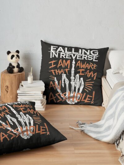 Falling In Reverse Throw Pillow Official Falling In Reverse Merch