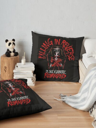 Falling In Reverse Best Seller Throw Pillow Official Falling In Reverse Merch