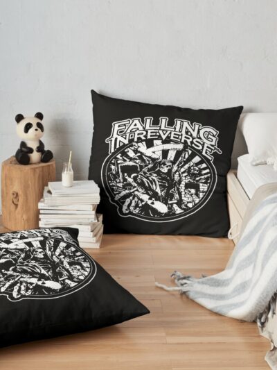 Falling In Reverse Throw Pillow Official Falling In Reverse Merch