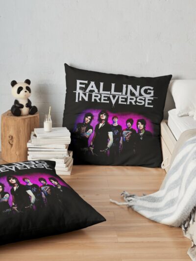 Falling In Reverse Throw Pillow Official Falling In Reverse Merch