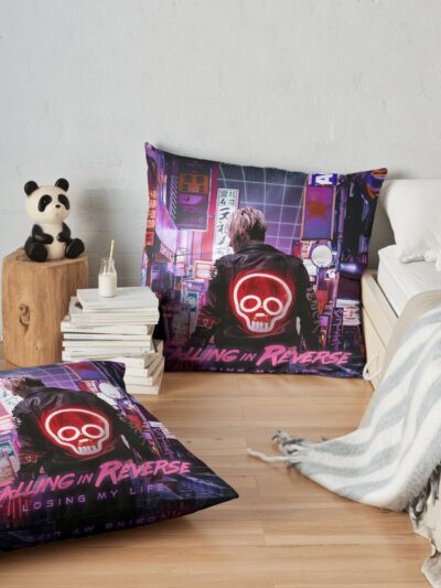 Losing My Life Throw Pillow Official Falling In Reverse Merch