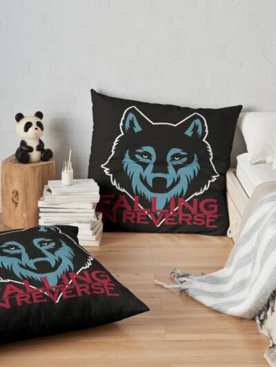 Falling In Reverse Throw Pillow Official Falling In Reverse Merch