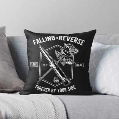 Falling In Reverse Throw Pillow Official Falling In Reverse Merch