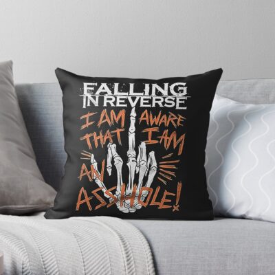 Falling In Reverse Throw Pillow Official Falling In Reverse Merch