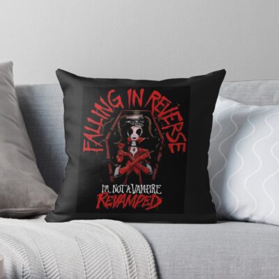 Falling In Reverse Best Seller Throw Pillow Official Falling In Reverse Merch