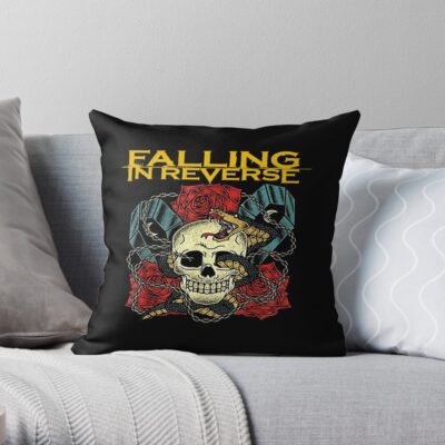 Falling In Reverse Throw Pillow Official Falling In Reverse Merch