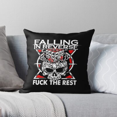 Falling In Reverse Throw Pillow Official Falling In Reverse Merch