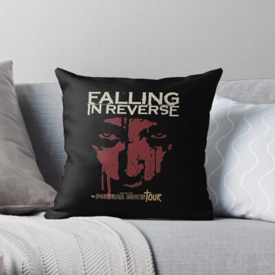 Popular Mons Tour Throw Pillow Official Falling In Reverse Merch