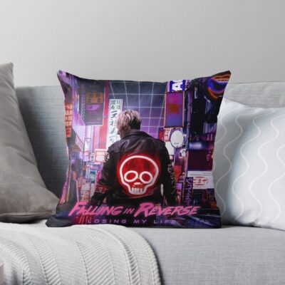 Losing My Life Throw Pillow Official Falling In Reverse Merch