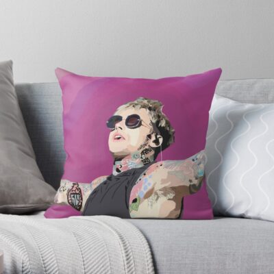 Ronnie Radke At Warped Tour 2018 Throw Pillow Official Falling In Reverse Merch