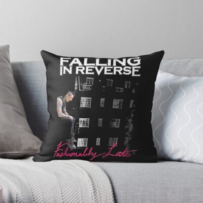 Falling In Reverse Throw Pillow Official Falling In Reverse Merch