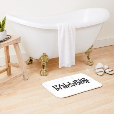 Black Reverse Bath Mat Official Falling In Reverse Merch