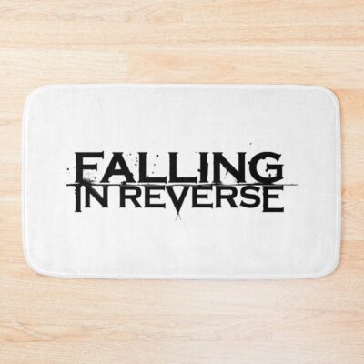 Black Reverse Bath Mat Official Falling In Reverse Merch