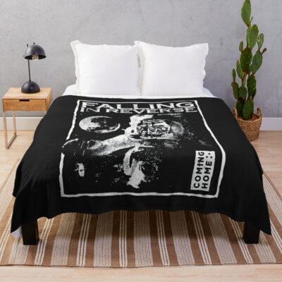 Falling In Reverse Throw Blanket Official Falling In Reverse Merch