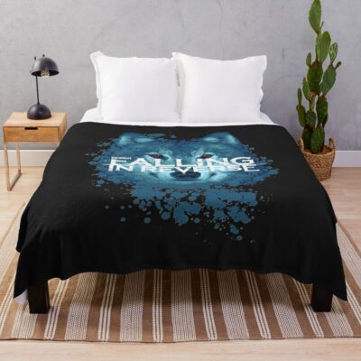 Falling In Reverse Throw Blanket Official Falling In Reverse Merch