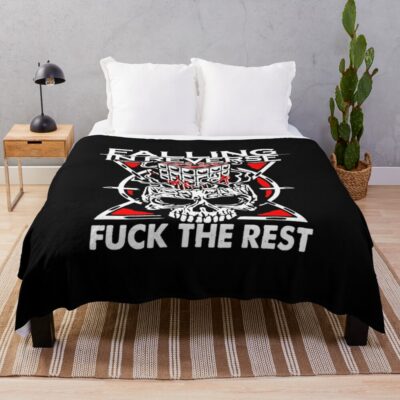 Falling In Reverse Throw Blanket Official Falling In Reverse Merch