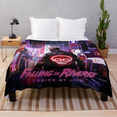 Losing My Life Throw Blanket Official Falling In Reverse Merch