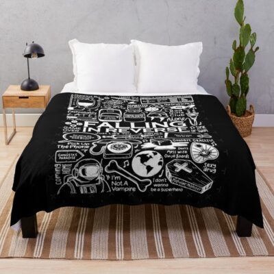 Falling In Reverse Classic Throw Blanket Official Falling In Reverse Merch