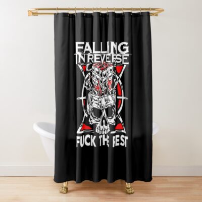 Falling In Reverse Shower Curtain Official Falling In Reverse Merch