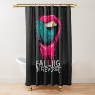 Falling In Reverse Shower Curtain Official Falling In Reverse Merch