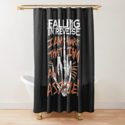 Falling In Reverse Shower Curtain Official Falling In Reverse Merch